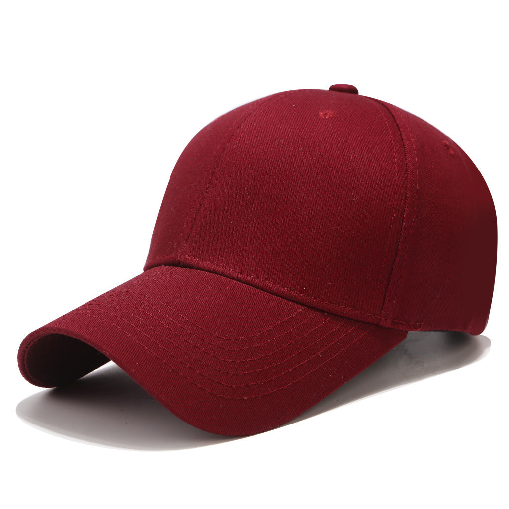 Wholesale Solid color all-match embroidered logo cap